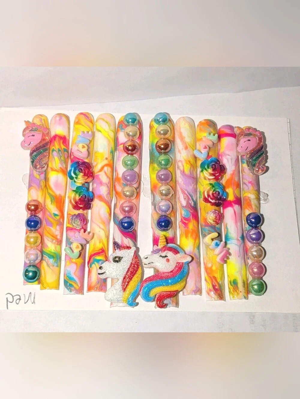 Handmade acrylic vibrant